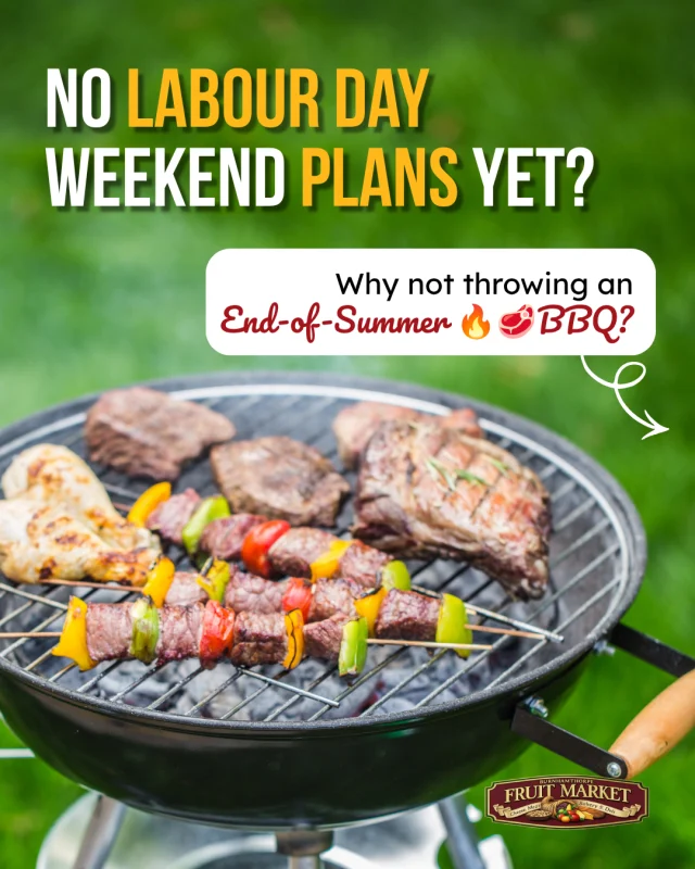 Labour Day weekend is right around the corner, and we’re definitely not ready to say goodbye to summer just yet! 🔥

If you’re still figuring out your long weekend plans, why not fire up the grill for the family? We’ve got the butcher counter fully stocked with all our favourite backyard staples:

🥩 Steaks
🍖 Kebabs
🍔 Burgers
🌭 Sausages

Whether you're hosting the whole crew or just keeping it low-key in the backyard, we’d love to see you this week.

📍 Pop by and say hi: 3647 DIXIE RD, MISSISSAUGA, ON L4Y 2B
💬 What’s going on your grill first this weekend? Let us know below!

#BurnhamthorpeFruitMarket #Mississauga #ShopLocalMississauga